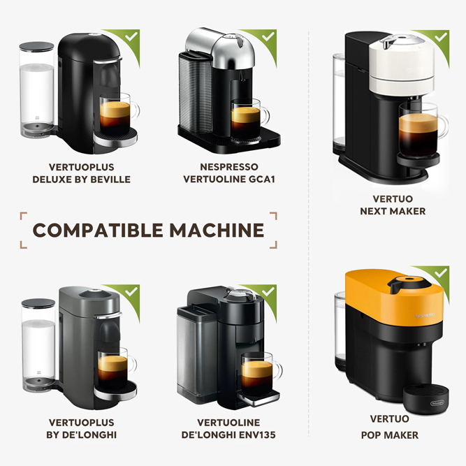 Aparate de cafea compatibile cu adaptorul pentru Vertuo
