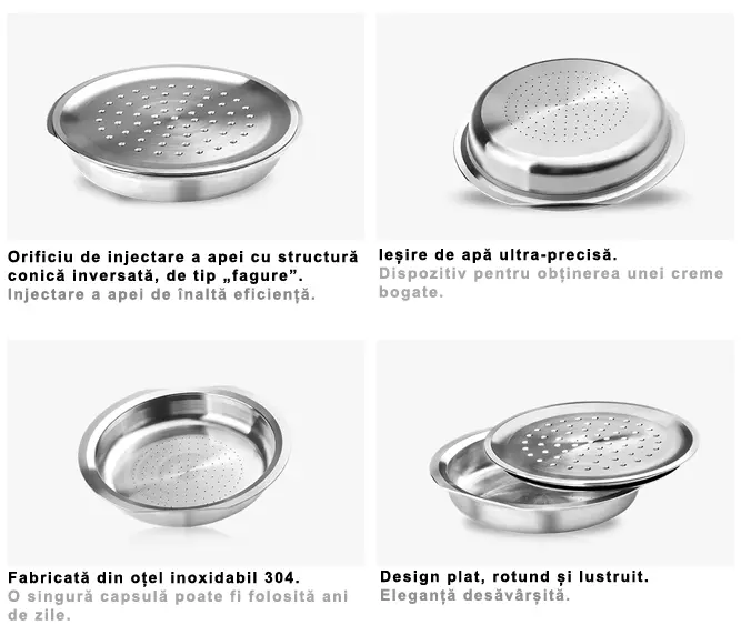 Descrierea capsulei metalice pentru Senseo